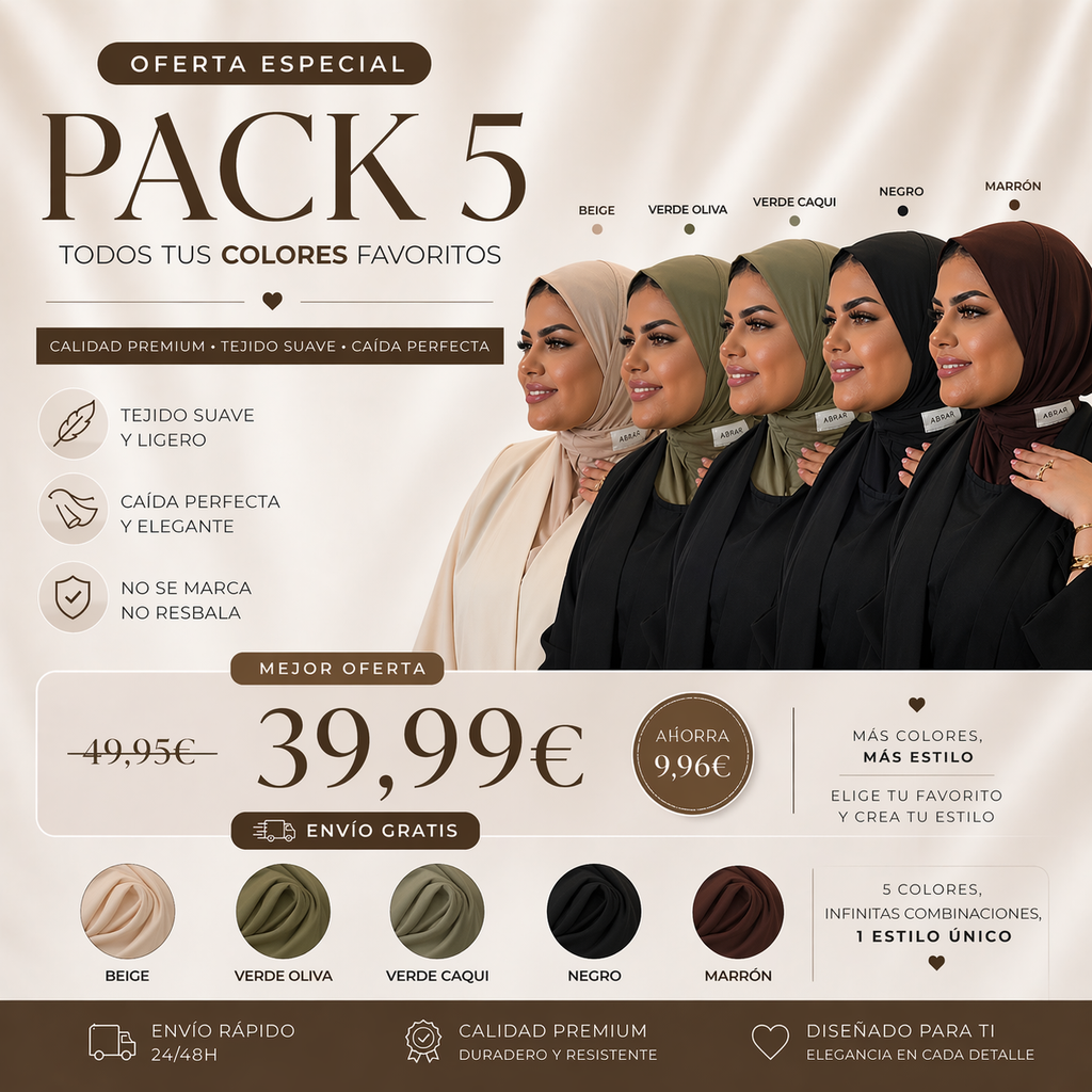 Hijab Premium Instant Pack 5